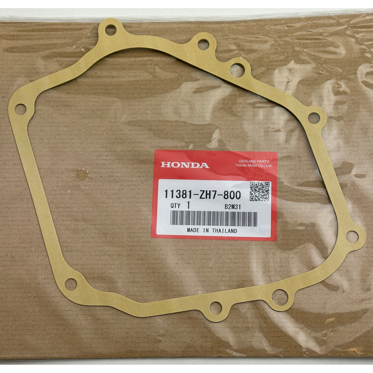 Genuine Honda GX120, Side Cover Crank Case Gasket, Engines UT1, UT2, UT3, 11381-zh7-800