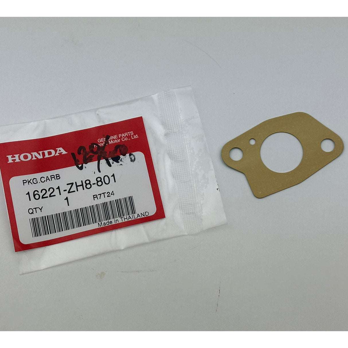 Genuine Honda GX120, GX160, GX200 Carburetor Intake Gasket for all Engines 16221-zh8-801