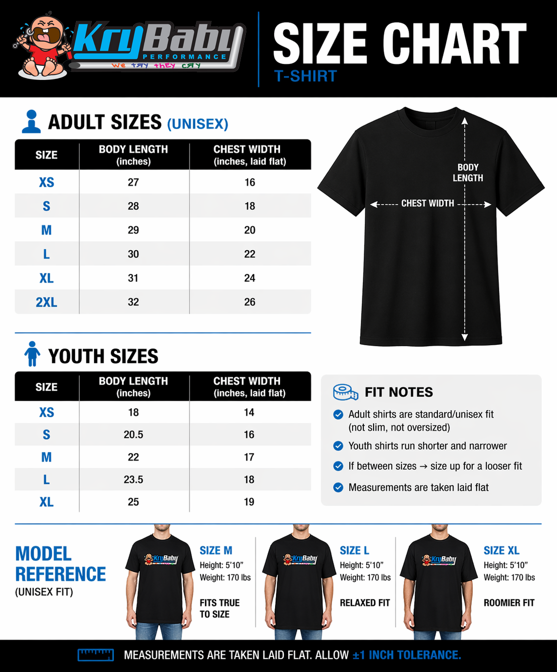 KryBaby Performance Quarter Midget Team Edition T-Shirt (Front & Back Print)