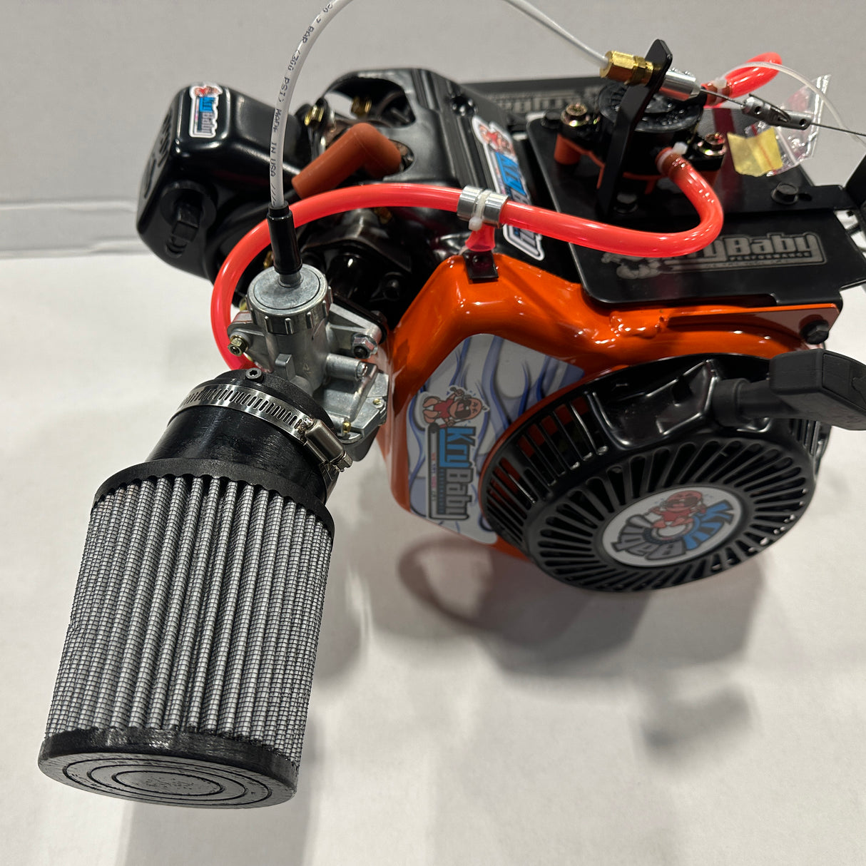 Briggs & Stratton World Formula Air Filter Velocity Stack Adapter for PZ22 Carb and filter opening 2 3/8" KBP4011 Racing or Mini Bike (Copy)