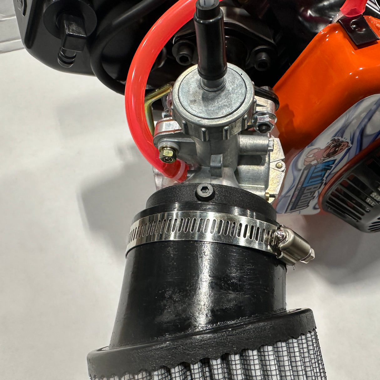 Briggs & Stratton World Formula Air Filter Velocity Stack Adapter for PZ22 Carb and filter opening 2 3/8" KBP4011 Racing or Mini Bike (Copy)