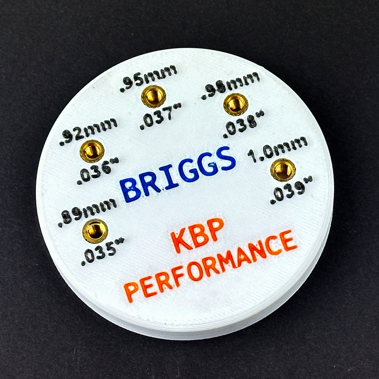 Briggs Animal, LO206 Carburetor Jet Holding Block Round KBP1024