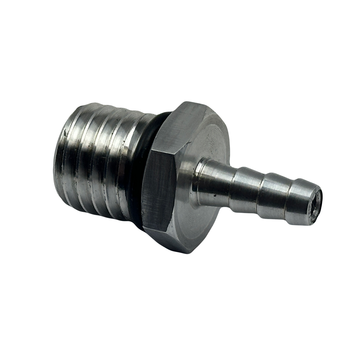 Briggs & Stratton Lo206 Kart Fuel Pump Pulse Fitting Aluminum Silver with O-ring