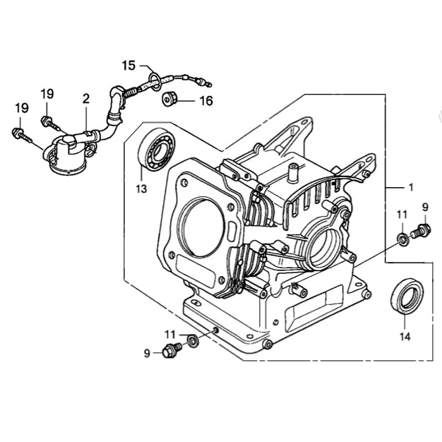 Genuine Honda GX120 GX160 GX200 Oil Drain Plug Bolt 10x1.25 90131-ze1-000