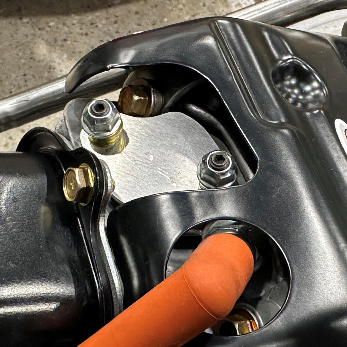 Briggs Animal Lo206 WF exhaust stud lock nuts, M6x1.0 thread, 2 piece