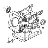 Genuine Honda GX160 GX HX2 Flywheel Side Block Crank Bearing 6205 91001-zf1-003