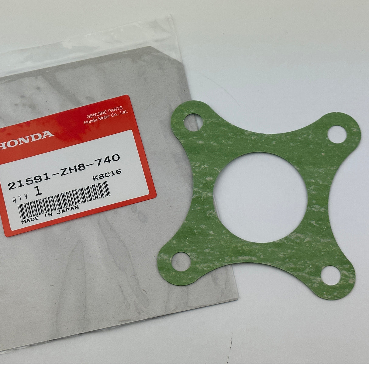 Genuine Honda  GX120, GX160, GX200  Gear Box to Engine Gasket for all HX2 Engines, Ratio 6 to 1 21591-zh8-740