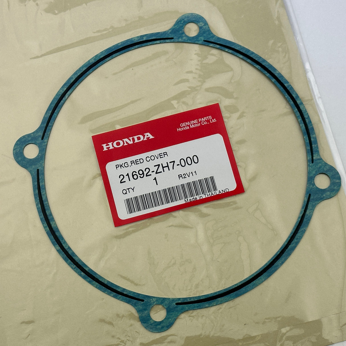 Genuine Honda  GX120, GX160, GX200  Gear Box Half Gasket for all HX2 Engines , Ratio 6 to 1 21692-zh7-000