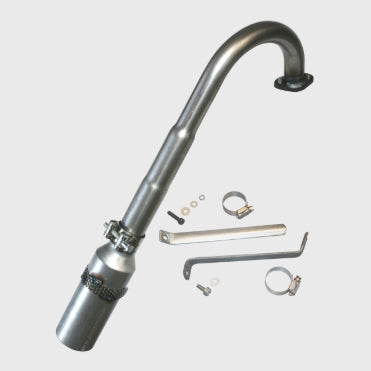 Briggs Lo206, Animal, Exhaust system complete, Pipe, Muffler, Hardware Oval Cage Kart EXF5702