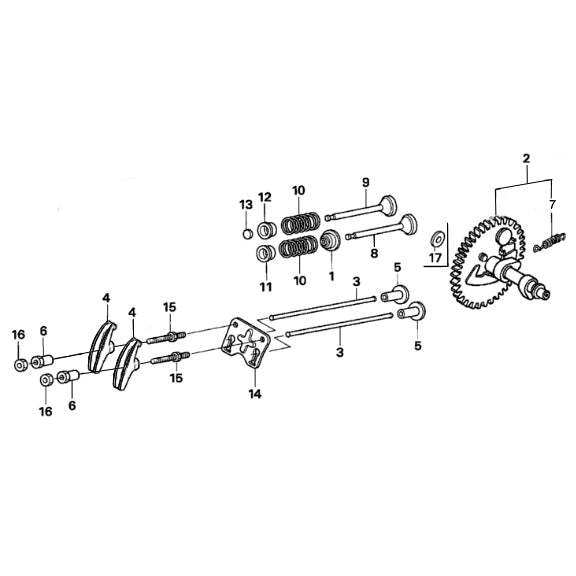 Camshaft Honda GX1160 UT2 UT2.5 Quarter Midget Timing Lobes Gas Engine Cam Shaft 14100-z4m-000