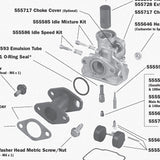Briggs Lo206 / Animal carburetor to intake o-ring seal. 555601