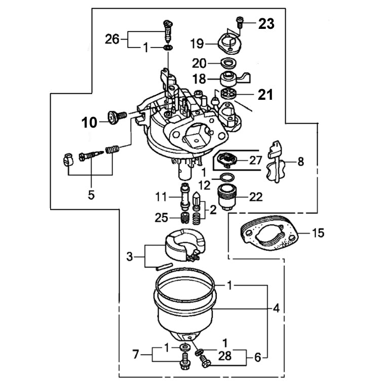 Race Prepped  -  Heavy Honda 120 Carburetor 16100-zot-911R Carb 65Q Thai GX160