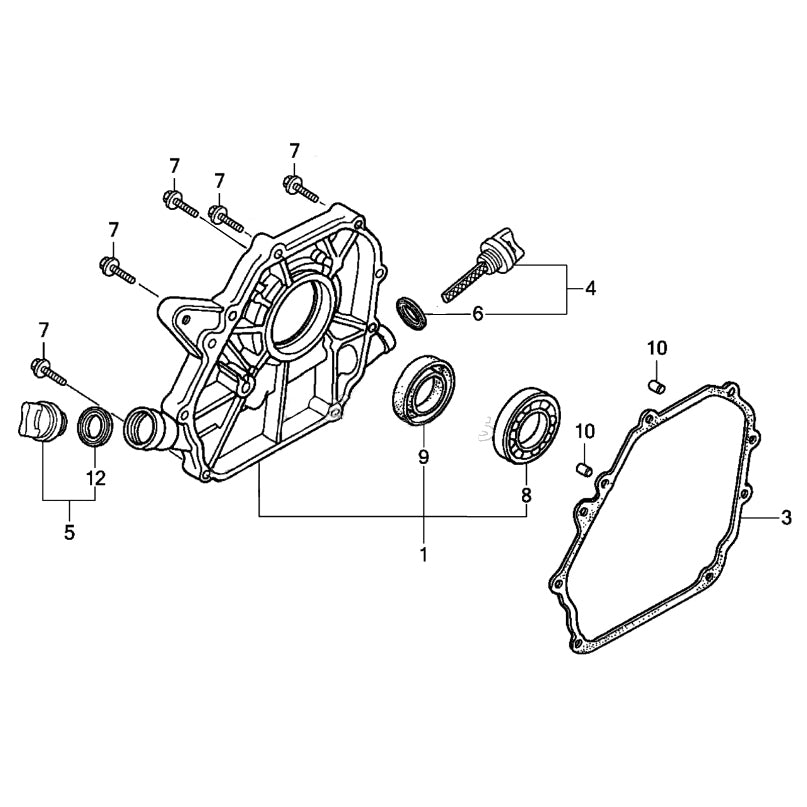 Honda  GX160 / Predator 212, Side Cover Crank Case Gasket, UT1 Engines KBP4009