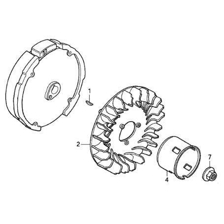 All Honda GX120, GX160, GX200 High Performance Small Cooling Fan .740 Thick.