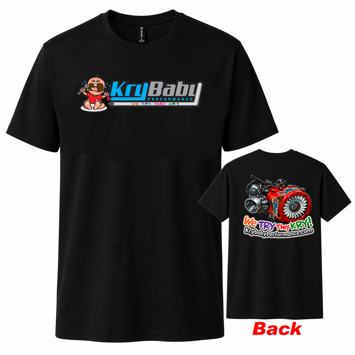 KryBaby Performance Quarter Midget Team Edition T-Shirt (Front & Back Print)